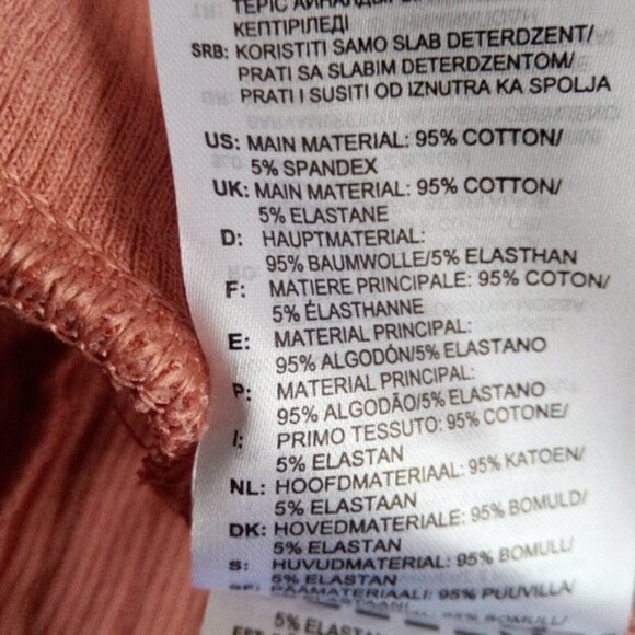 New Adidas Ash Pink Plus Size Ribbed Bicycle Short Tights Women's Size US 3X - Picture 10 of 15